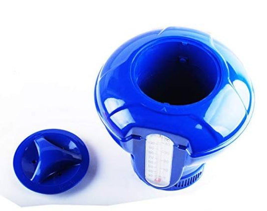 Großer Dosierschwimmer mit Thermometer für 200g Tabletten